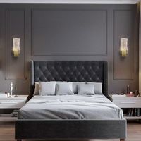 Lámpara de Pared LED Moderna de Alta Calidad para Lectura en Interiores, con Control Táctil, para Dormitorio