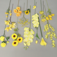 Bunga Artifisial Warna Kuning untuk Dekorasi Pernikahan dan Acara Musim Semi bagi Florist dan Desainer Acara