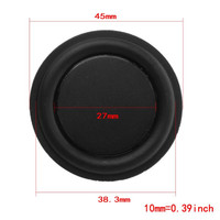 2 pièces 30/40/45/50/52/62mm radiateur passif membrane vibrante Subwoofer résistance à l'huile haut-parleurs en caoutchouc à faible tonalité