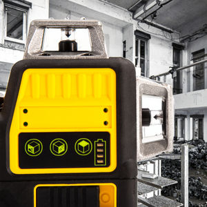 Производитель поставляет: зеленый лазерный нивелир на 12 линий, алюминиевый, для наружных работ, высокоточный, автоматическое выравнивание, для DIY и промышленного использования, модель 1 - Product Image 4