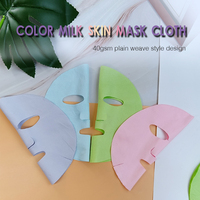 Offre Spéciale – Matière Première pour Masque Facial en Tissu Uni Extensible, Léger, à Forte Adsorption, en Fibre de Lait, Contrôle du Sébum