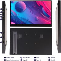 Moniteur portable sans fil 15,6 pouces 1920x1080 IPS HDR 60Hz avec double haut-parleur et support intégré, vente en gros OEM pour téléphone, ordinateur portable et console