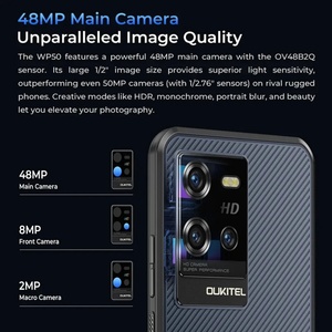 สมาร์ทโฟน WP50 5G LTE รุ่นทนทาน หน้าจอ FHD 6.6 นิ้ว แบตเตอรี่ 6500mAh กล้องหลัก 48MP ดีไซน์บางเฉียบ ความจุ 4+256GB ระบบปฏิบัติการ Android 14 Octa Core รองรับ CDMA พร้อมระบบสแกนใบหน้า - Product Image 5