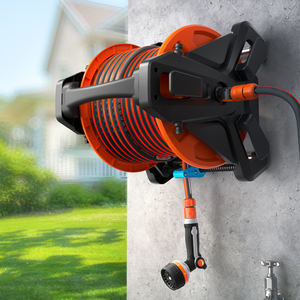 Enrouleur de tuyau d'arrosage mural haute pression <span class=keywords><strong>Yardworks</strong></span> Heavy Duty avec pistolet de pulvérisation en plastique ABS 500 PSI - Product Image 3