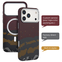   Étui de téléphone portable magnétique à chargement sans fil en PC mat à motif fibre de carbone pour iPhone 17, compatible iPhone 17, 16, 15, 14 Pro Max