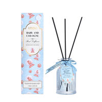 LOVALI 90ML Diffuser Aroma Buah Beri Delikat Pewangi Ruangan Aroma Blueberry Alami dengan Pita Ungu Dekoratif