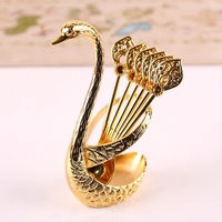 Ensemble de cuillères et fourchettes de luxe en acier inoxydable Silver Swan, durables et compatibles lave-vaisselle, pour la présentation de fruits lors de fêtes