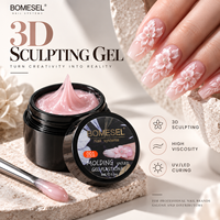 Gel de sculpture 3D pour nail art, haute viscosité, gel UV LED pour modelage, étiquette privée OEM, vente en gros, fournitures professionnelles pour ongles