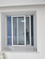 Ventanas de vinilo PVC UPVC personalizadas de fábrica, ventanas de vidrio plástico, habitaciones interiores, ventanas correderas dobles insonorizadas UPVC