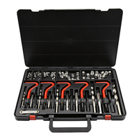 Kit de réparation de filetages, ensemble d'outils manuels avec étui rigide, OEM, réparation automobile M5-M12