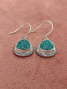 Wholesale <b>Real</b> Quartz <b>Crystal</b> Pendant and Matching Earrings Set 925 Sterling Silver Natural Gemstone Jewelry for Women Birthday - Product Image 2