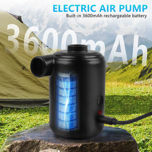 משאבת אוויר חשמלית נטענת OEM 3600mAh עם סוללה, ניפוח/ריקון מהיר, מתאימה לבריכות, מיטות מתנפחות, פלסטיק, אביזרי קמפינג - Product Image 3
