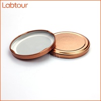 Bouteille en verre de qualité alimentaire de 63 mm pour boissons en conserve, couleur et taille personnalisées, avec bouchon à vis en fer blanc de haute qualité, fournie directement par l'usine
