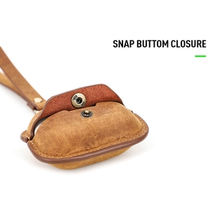 Étui en cuir avec dragonne pour écouteurs sans fil <span class=keywords><strong>Sony</strong></span> <span class=keywords><strong>WF</strong></span>-<span class=keywords><strong>1000XM4</strong></span> (Emballage personnalisé avec logo accepté) - Product Image 3