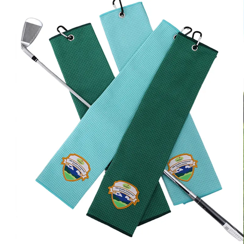 Toallas de golf personalizadas para mujer Disc Frogger Sin Paquete mínimo Bordado en blanco