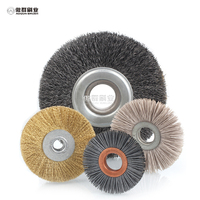 Coupe-herbe Brosse métallique en acier Brosse biseautée industrielle Brosse métallique en laiton pour meuleuse d'établi
