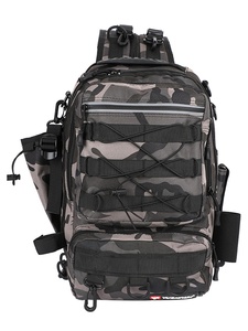 Sac à dos de pêche personnalisé Sac d'équipement de plein air à bandoulière unique en nylon imperméable Nouveau modèle avec sac de poteau - Product Image 2