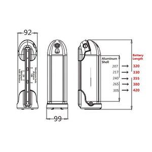 <span class=keywords><strong>Batterie</strong></span> de vélo électrique modifiée, type bouteille d'eau, <span class=keywords><strong>batterie</strong></span> au lithium pour tube inférieur, grande capacité 8V/60V/72V 20Ah/30Ah - Product Image 3