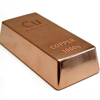 Lingot de cuivre 999 de 1 kg à prix avantageux – Meilleur prix pour l'investissement – Vente chaude – Lingot de cuivre fin 999 de 1 kg pour l'investissement