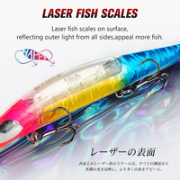 Leurre de pêche appât dur Laser poisson méné nageur 14cm/32g longue coulée engins de pêche Spinbreeze appât bionique gravité décalé