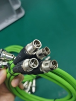 Connecteur Ethernet industriel M12 vers RJ45 pour capteurs, étanche IP67, câble PUR Cat6a à 4 broches avec code D, prise mâle personnalisable