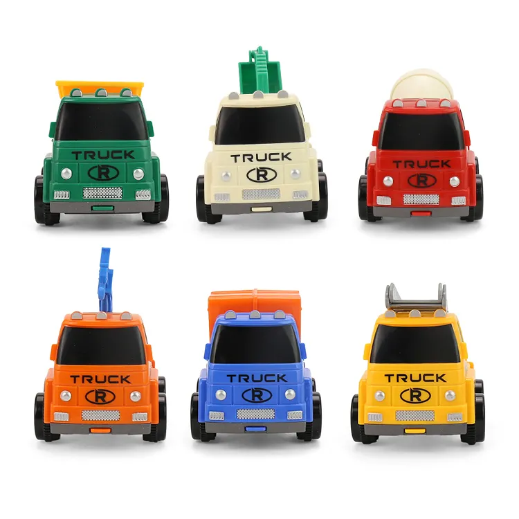 Banatoys carris De Juguete Set di veicoli per ingegneria di attrito giocattoli di inerzia resistenti simulazione Mini camion modello giocattolo per auto per bambini