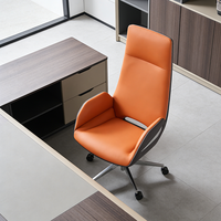 Chaise de bureau de direction moderne de luxe en cuir réglable pour PDG/CEO – Nouveau style tendance