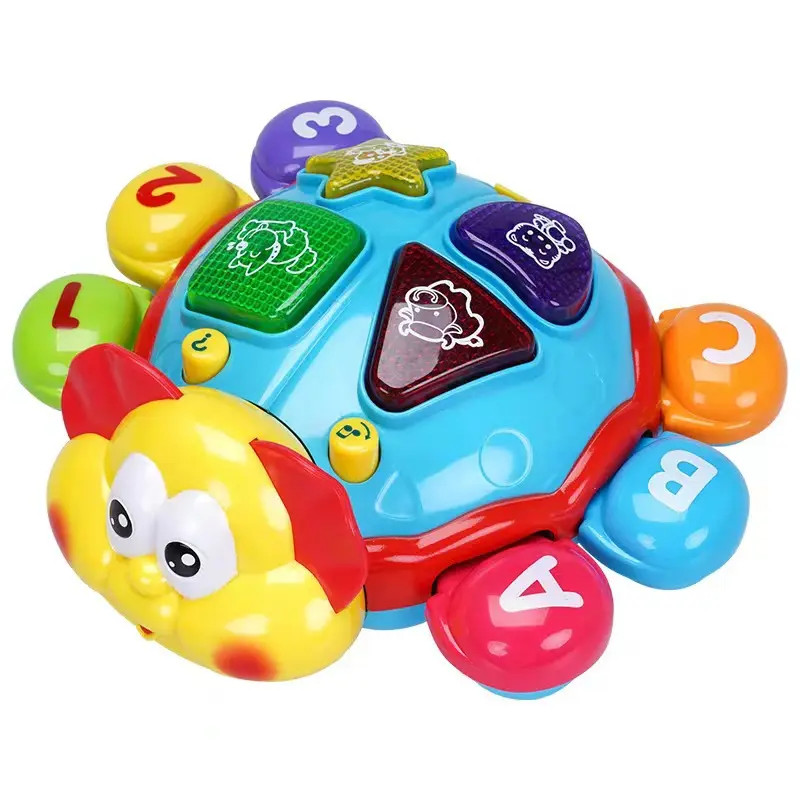 Kleinkind Marienkäfer Bauch Zeit Pädagogisches Musical Light Up Spielzeug Zweisprachiges Lernspiel zeug für Kleinkinder Baby Crawling & Walking Toy