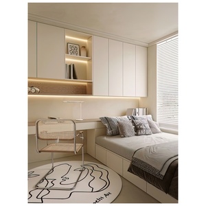 Armario de almacenamiento multifuncional de madera Almirah para habitación infantil, ropa, estudio, cama alta con armario. - Product Image 1