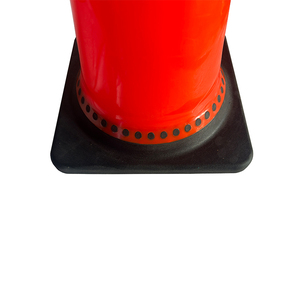 Chất lượng cao 75cm cam linh hoạt PVC giao thông đường nón với cơ sở cao su cao có thể nhìn thấy an toàn nón cho đường bộ và an toàn giao thông - Product Image 6