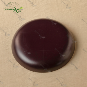 Plato de Servir Minimalista de Bambú Biodegradable y Ecológico de 20 cm, Hecho a Mano, con Logotipo Grabado con Láser, Superventas 2025 - Product Image 1