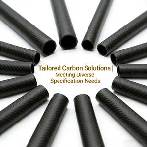 Высококачественная трубка из углеродного волокна на заказ, 90 мм, 60 мм, черная, легкая, высокопрочная, с услугой OEM - Product Image 2