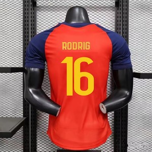 Nouveau maillot de football domicile Espagne 2026 version fan – Maillot de match <span class=keywords><strong>Rodrigo</strong></span>, ISI, Pedri – Version joueur Lamin – Personnalisation Williams - Product Image 1