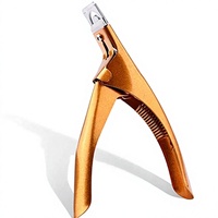 ASAP Wholesale Coupe-ongles à pression personnalisé avec logo, fait main, entièrement plaqué or, en acier inoxydable, pour ongles French, Amande, Cercueil, usage personnel