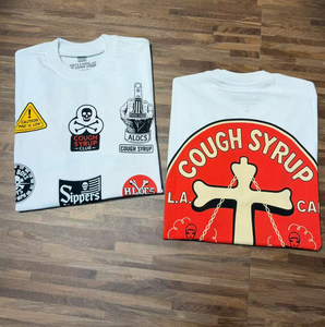 Nueva Colección de Camisetas de Alta Calidad para Hombre con Estampado 'THAT'S A AWFUL LOT OF COUPH SYRUP', Estilo Holgado e Informal - Product Image 4