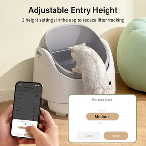 Lettiera Automatica Aperta per Gatti OEM all'Ingrosso con Controllo Odori, Toilette Elettrica Intelligente con Sensore di Sicurezza Automatico per Gatti Multipli - Product Image 6