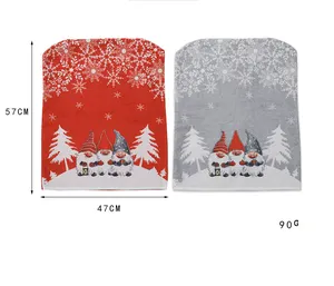 2023 wholesale Christmas decoration product making supplies Santa Claus for chair cover in party