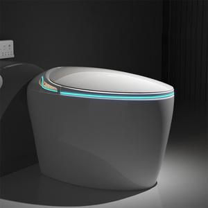 <span class=keywords><strong>WC</strong></span> monobloc moderne intelligent en céramique blanche, à chasse d'eau par le pied, forme œuf, avec fonction de lavage, meilleur <span class=keywords><strong>prix</strong></span> - Product Image 2