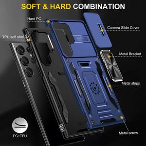 Funda Protectora para Teléfono con Anillo Metálico Resistente para Samsung Galaxy S 23 24 Ultra FLIP 5 Fold 5 Fold4 con Cubierta Deslizante para Lente de Cámara - Product Image 6