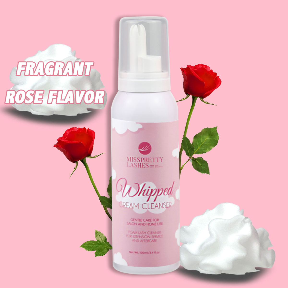 Rose flavor white cap