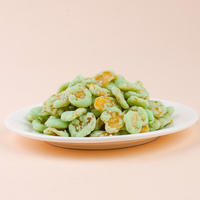 Casse-croûte de fèves rôties de qualité supérieure OEM 3 saveurs uniques-Wasabi croustillant-Bienvenue pour les frits transformés Vibrant Goûté