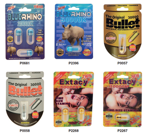 ยาสำหรับผู้ชาย30000กระสุนแรดสีฟ้า50000K ยาเสริมสำหรับผู้ชายจากอเมริกายา3D บลิสเตอร์การ์ดพร้อมแท็บเล็ต - Product Image 1