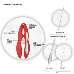 Clip d'artefact de <span class=keywords><strong>pince</strong></span> de <span class=keywords><strong>crabe</strong></span> d'acier inoxydable en gros pour l'usage de cuisine pour serrer l'outil d'aiguille de costume de <span class=keywords><strong>crabe</strong></span> disponible dans l'usage de ménage - Product Image 5