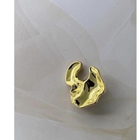 Boutons en alliage de zinc en forme de croissant pour pulls et manteaux en fourrure pour femmes, accessoires décoratifs rectangulaires/diamantés/étoilés, petites formes irrégulières