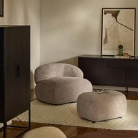 Canapé individuel moderne et minimaliste, rembourré, en mousse haute résilience, fauteuil de loisirs écologique pour hôtel, villa, salon