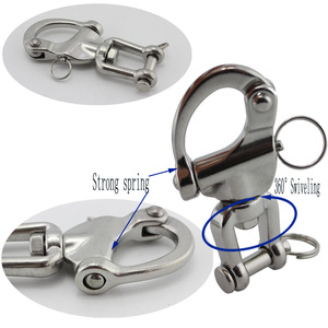 Grillete Giratorio Tipo Horquilla de Acero Inoxidable 316 RICHWITS, Accesorio para Equipo de Buceo - Product Image 5