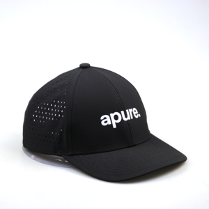 Cappellino da Baseball OEM a 6 Pannelli Nero Impermeabile 100% Poliestere con Stampa <span class=keywords><strong>Offset</strong></span>, Perforazioni Laser, Asciugatura Rapida per Attività all'Aperto - Product Image 3