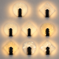 Lampe murale en acrylique créative, moderne et simple, pour chambre à coucher, chevet, mur de fond, couloir, escalier, lampe murale décorative