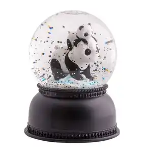 Quả Cầu Tuyết Panda Với Bông Tuyết Đầy Màu Sắc Nhảy Múa, Đồ Trang Trí Đẹp & Quà Tặng