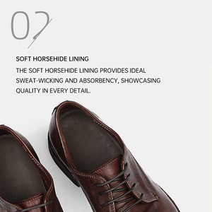 Chaussures pour hommes en cuir de cheval, fabriquées sur mesure, artisanales, style business décontracté, à lacets, avec semelle Goodyear, imperméables, respirantes, confortables, printemps-automne - Product Image 3